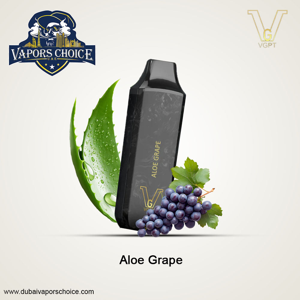 VGPT DISPOSABLE VAPE (20mg&50mg) 7500 PUFFS Aloe Grape UAE Abu Dhabi